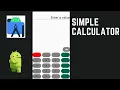 HOW TO CREATE A SIMPLE CALCULATOR - ANDROID STUDIO JAVA PART 1 TUTORIAL
