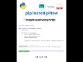 pip install pillow images to pdf using Python