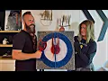 We challenged each other Amazon axe throwing setup EastPoint