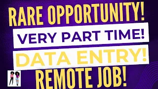 Rare Opportunity Very Part Time Data Entry Workfromhome Job No Degree 