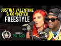 Download Lagu Justina Valentine \u0026 Conceited Freestyle Over 'Quiet Storm' Beat on The Bootleg Kev Podcast