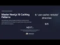 Next js 16 Cache Components - use cache remote