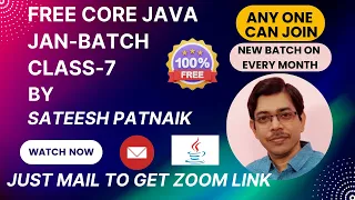 Core Java Class 7 Jan Batch Arrays ArrayList Methods In ArrayList Free Core Java Classes