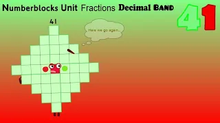 Numberblocks Unit Fractions Decimal Band 41