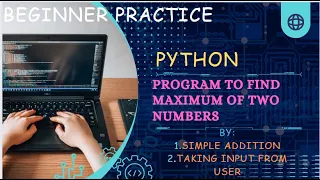 Python Program For Addition Of Two Numbers Using Simple Addition Taking Input from User Beginner