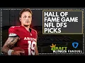 NFL Preseason DFS Picks Hall of Fame Game Cardinals vs Panthers DraftKings FanDuel Lineups