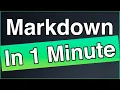 Learn Markdown in 1 minute