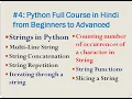 Strings in Python Slicing Concatenation Repetition Iteration String Functions Programs