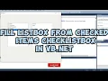 How to fill ListBox from checked items Checklistbox in vb net