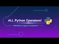 Complete Guide to ALL Python Operators Arithmetic Logical Comparison More