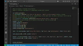 How to use tkinter messagebox