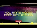 How write morse code with python