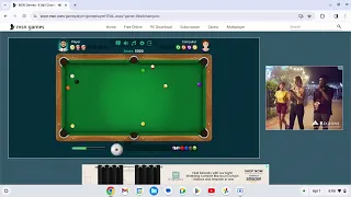 Playing MSN Games 8 Ball Champion MEDIUM DIFFICULTY