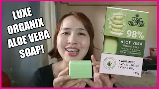 luxe organix aloe vera soap jhezel g