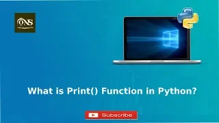 What is Print Function in Python Tutorial - 4 Python Tutorial