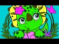 Coloring litle Triceratops How coloring Triceratops Coloring book coloring pages