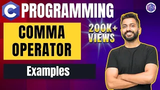 Comma Operator with examples C Programming