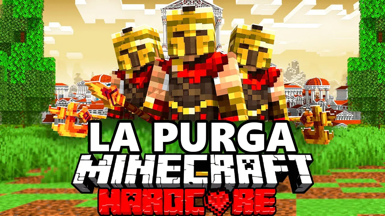 100 Jugadores Simulan una Purga Antigua en Minecraft!