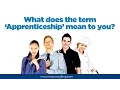 What does the term Apprenticeship mean to you