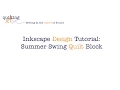 Inkscape Design Tutorial Summer Swing Quilt Block