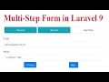 Multi-Step Form in Laravel 9