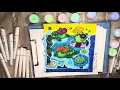 Coloring a COZY Hawaii picture by Jade Summer with Ohuhu Markers