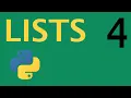 Python Programming - Data Structures Lists