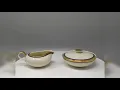1950s Gorgeous White Blue and Gold Tea Set in Bavaria Porcelain Made in Germany