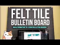 Felt Tiles - An Alternative to Cork Bulletin Boards