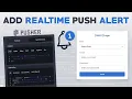 Real-Time Desktop Notification Push with PHP Pusher Server Step-by-Step Tutorial