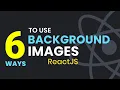 How to Add Background Image using React JS How to Set Image as Background in React JS