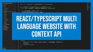 React Typescript Multi language website with context api
