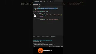 How to write Logic for Prime Number with For Loop Python Python for Beginners in Telugu