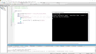 C Programming Example Initializing Printing 2D Array