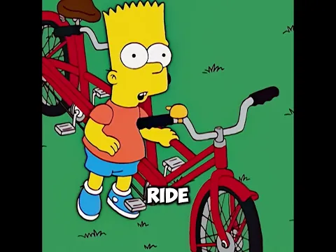 When Marge and Bart riding a tandem bicycle#thesimpsons #simpsons #cartoon #shortsfeed