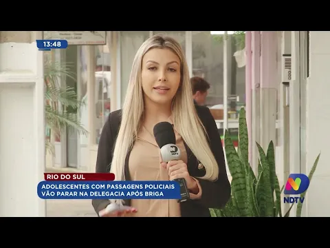 Rio do Sul: adolescentes com passagens policiais vão para na delegacia após briga