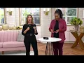 Susan Graver Faux Leather Belt with Metal Geo Buckle on QVC