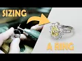 What are the steps in sizing a ring down The Dempsey s Difference