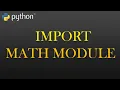 42 - Import Math Module Python Full Course For Beginners
