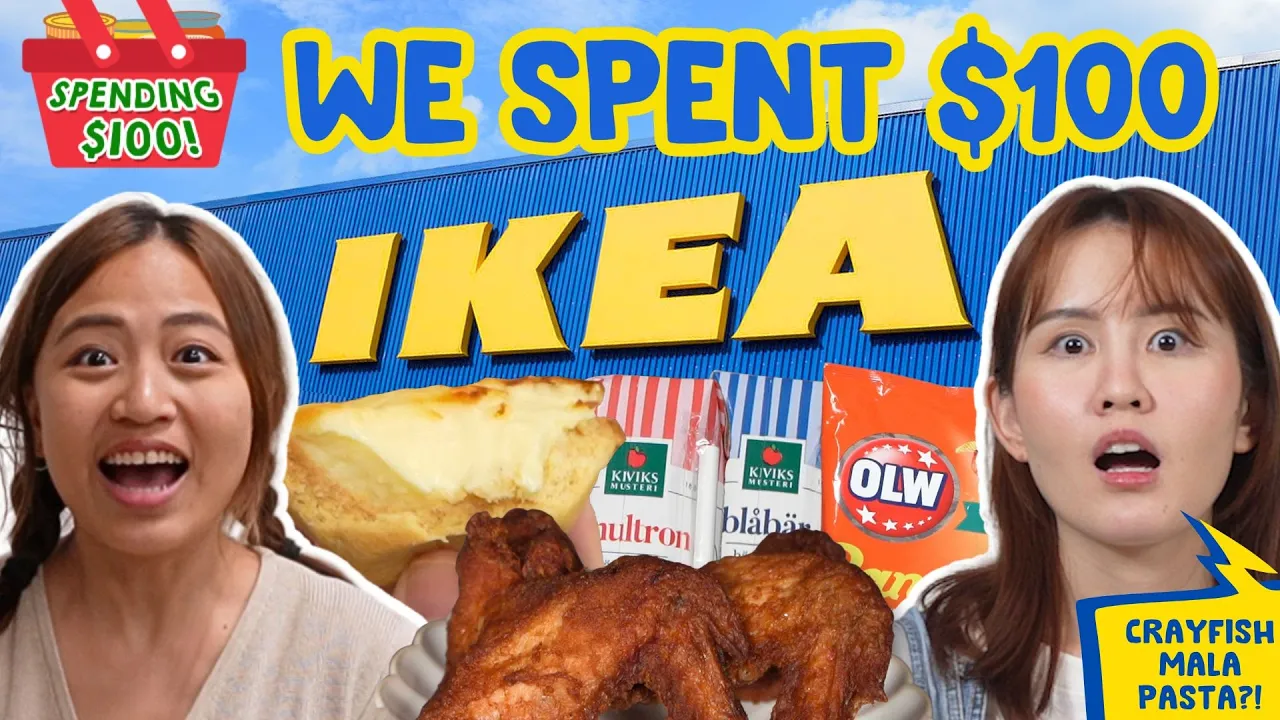 We Spent $100 On Swedish Food At The Biggest IKEA STORE!   Spending $100!   EP 8