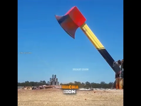 Este kulhadi Podrá esta hacha romper un coche y una botella de Pepsi.😱