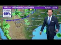 DFW weather Cold front showers forecast Monday overnight across North Texas 10-day forecast