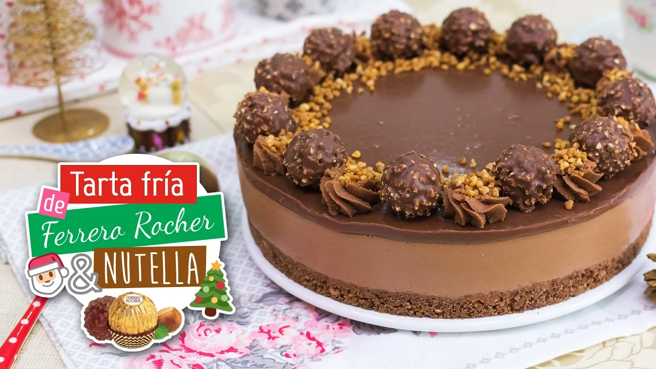 Tarta de Ferrero Rocher y Nutella sin horno   Especial Navidad   Quiero Cupcakes!