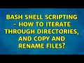 Bash Shell Scripting - How to iterate through directories and copy and rename files