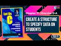 Let us C Solutions C Programming How to Create a structure to specify student data in C Language