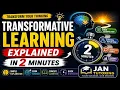 Transformative Learning Explained in 2 Minutes Mezirow Theory Pedagogy for FPSC PPSC KPPSC