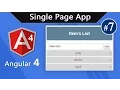 Angular 4 Tutorial - Build Single Page App