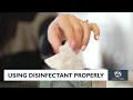 Using disinfectant properly