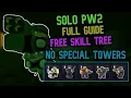 Solo Polluted Wasteland 2 NO SPECIAL TOWERS TRIUMPH FULL GUIDE - Tower Defense Simulator TDS