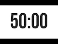 50 MINUTE TIMER - COUNTDOWN TIMER MINIMAL